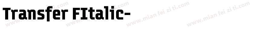 Transfer FItalic字体转换